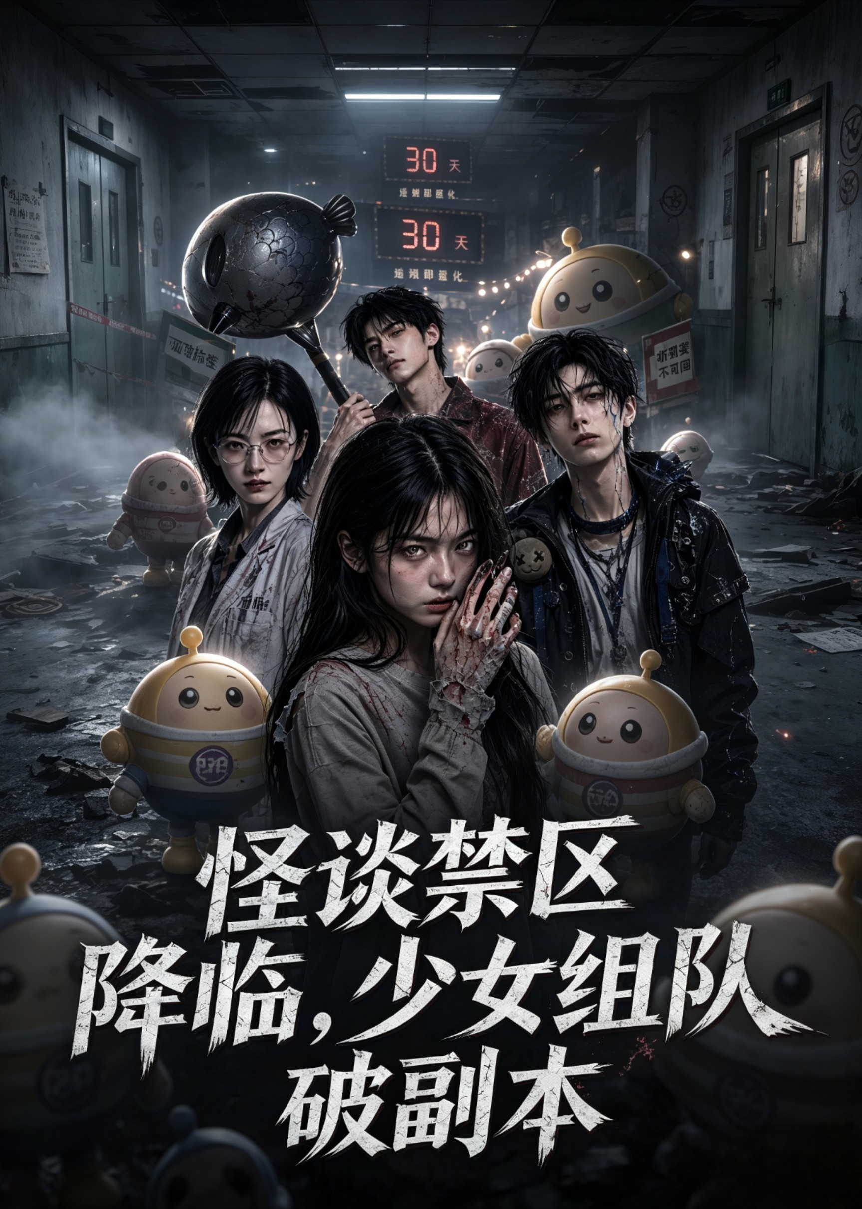 怪谈禁区降临，少女组队破解副本(全集)