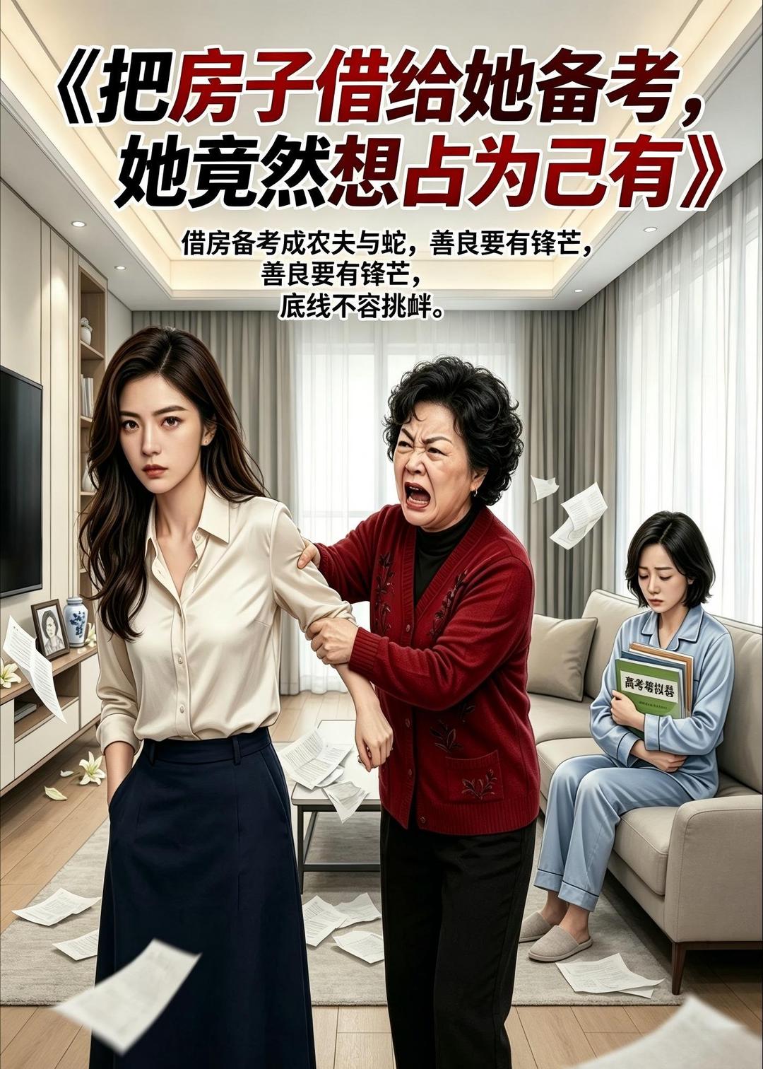 把房子借给她备考，她竟然想占为己有(全集)