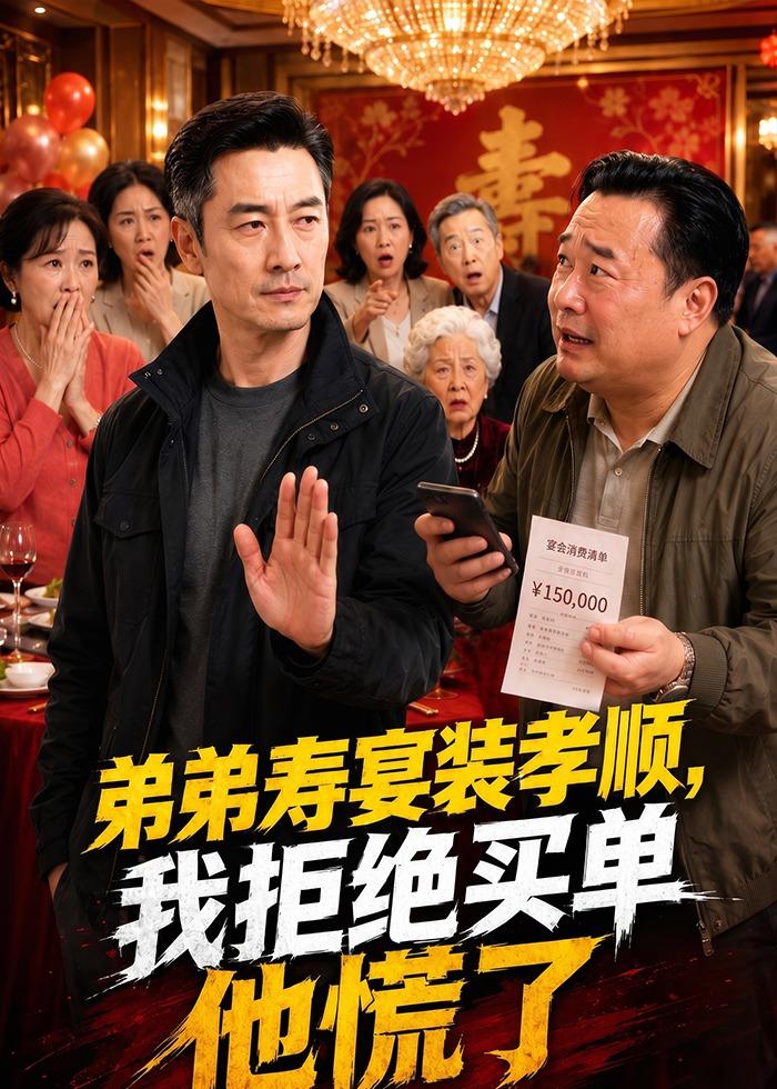 弟弟寿宴装孝顺，我拒绝买单他慌了(全集)